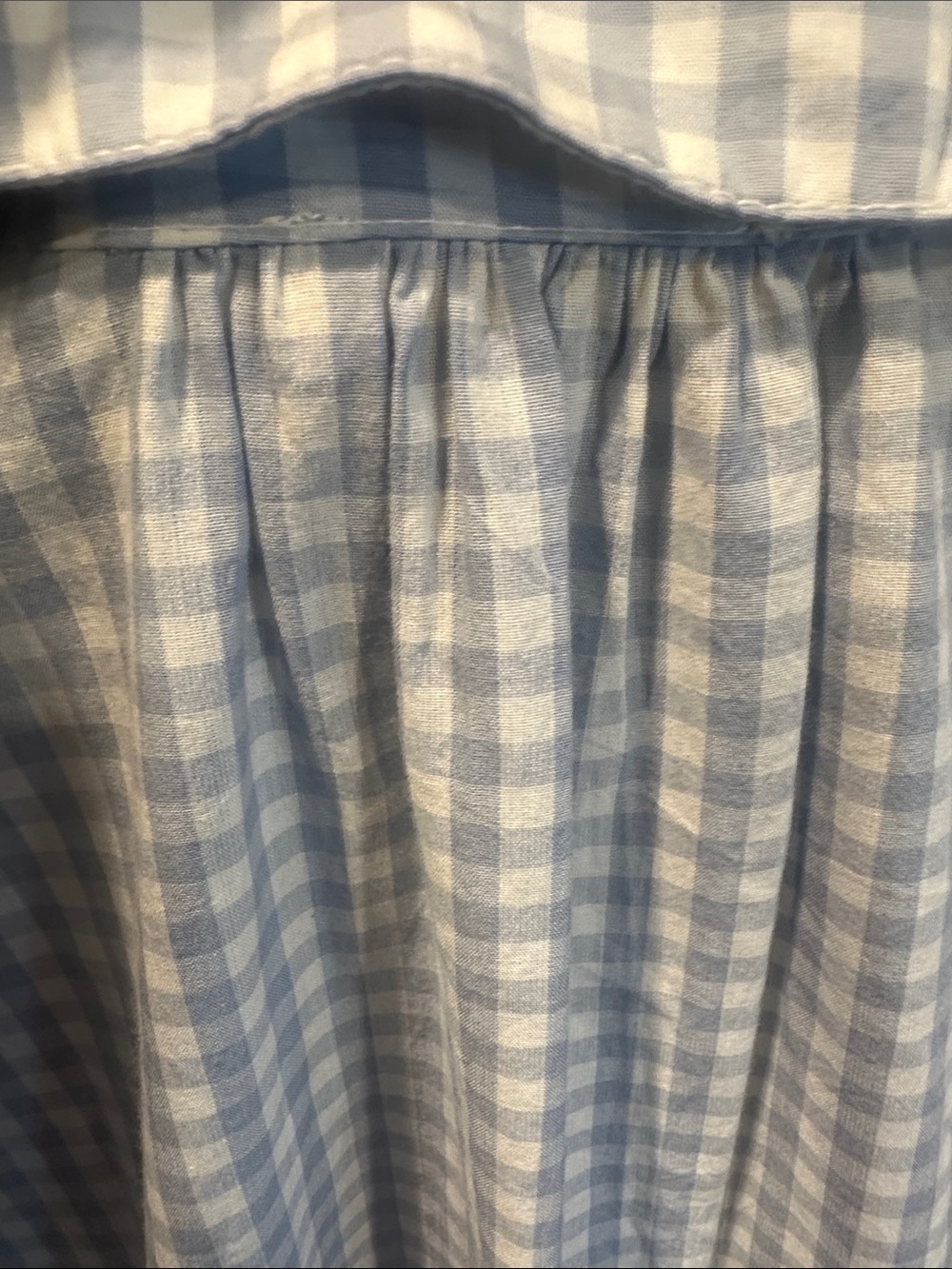 byTiMO Light Blue & White Gingham Button-Up Western Dress - Picture 5 of 16